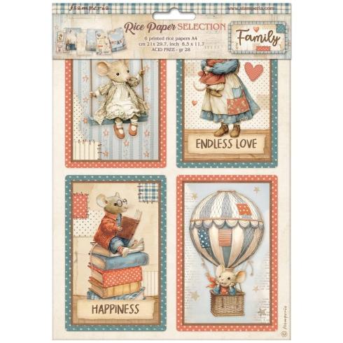 Stamperia - Decopatch Papier "Selection" Decoupage A4 - 6 Bogen  