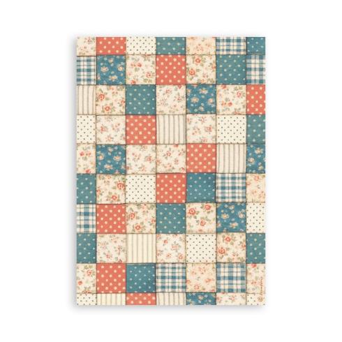 Stamperia - Washi Papier "Family" Washi Pad 14,8x21cm - 8 Bogen