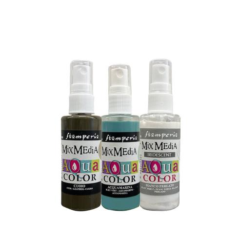 Stamperia - Aquarellfarbe "Family" Aquacolor Paint Kit 3x60ml