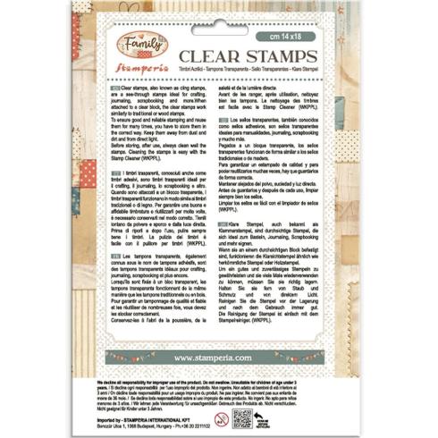 Preview: Stamperia - Stempelset "Hearts" Clear Stamps