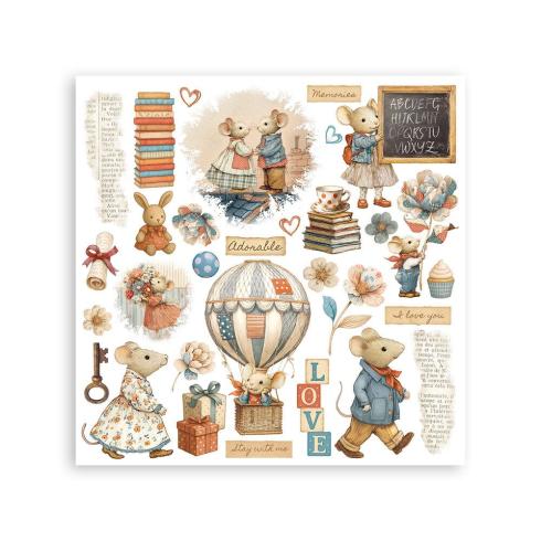 Stamperia - Transfer Aufkleber "Assortment" Rub-On Kit