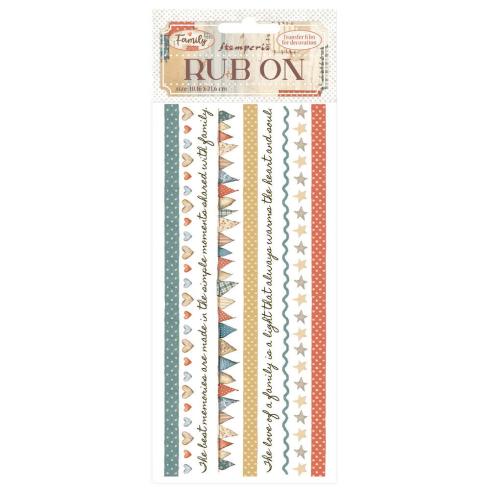 Stamperia - Transfer Aufkleber "Stripes" Rub-On