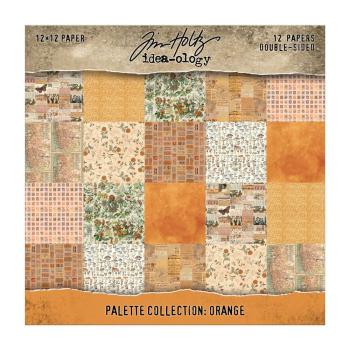 Idea-ology Palette Collection "Orange" Paper Pack 12x12 Inch - 12 Bogen 