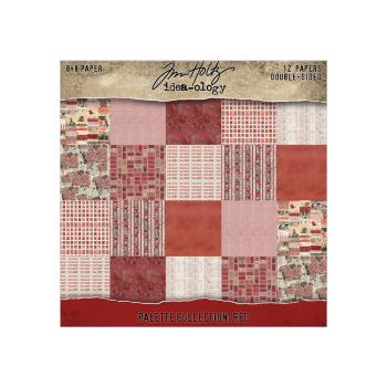Idea-ology Palette Collection "Red" Paper Pack 8x8 Inch - 12 Bogen 