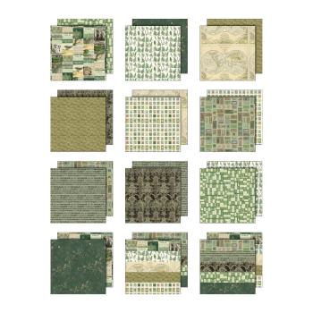 Preview: Idea-ology Palette Collection "Green" Paper Pack 12x12 Inch - 12 Bogen 