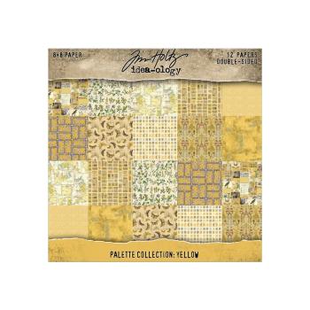 Idea-ology Palette Collection "Yellow" Paper Pack 8x8 Inch - 12 Bogen 