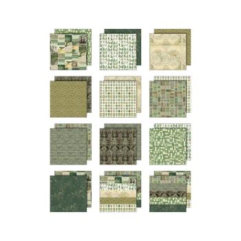 Preview: Idea-ology Palette Collection "Green" Paper Pack 8x8 Inch - 12 Bogen 