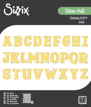 Sizzix - Stanzschablone "Nora Alphabet" Thinlits Craft Dies by Eileen Hull