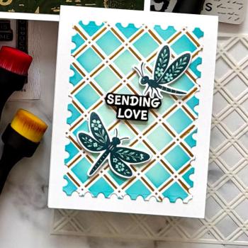 Preview: Ranger - Schablone "6x6 Inch Trellis" Stencil Design by Simon Hurley create 