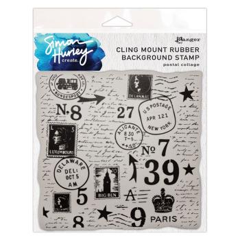 Ranger - Gummistempel by Simon Hurley Create "Postal Collage" Rubber Stamp