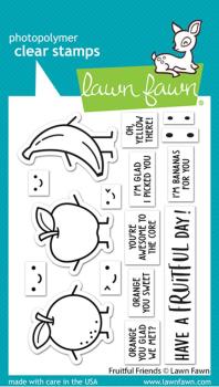 Lawn Fawn - Stempelset "Fruitful Friends" Clear Stamp