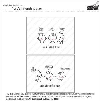 Preview: Lawn Fawn - Stempelset "Fruitful Friends" Clear Stamp