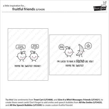 Preview: Lawn Fawn - Stempelset "Fruitful Friends" Clear Stamp