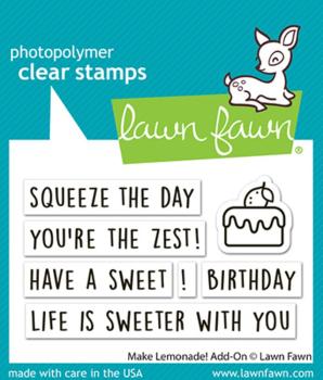 Lawn Fawn - Stempelset "Make Lemonade!" Clear Stamp Add-On
