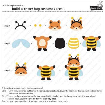 Preview: Lawn Fawn - Stanzschablone "Build-A-Critter Bug Costumes" Dies