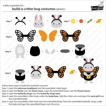 Preview: Lawn Fawn - Stanzschablone "Build-A-Critter Bug Costumes" Dies