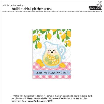 Preview: Lawn Fawn - Stanzschablone "Build-A-Drink Pitcher" Dies