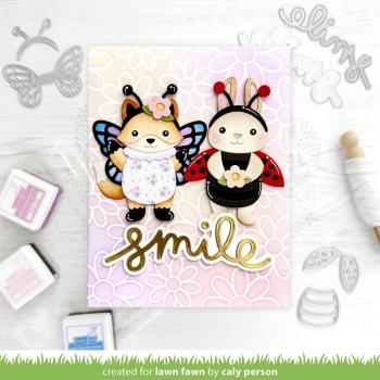Preview: Lawn Fawn - Schablone "Daisy Bloom Outline Background" Stencil