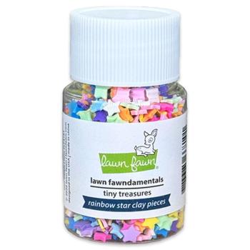 Lawn Fawn - Clay Streuteile „Rainbow Star“ Tiny Treasures