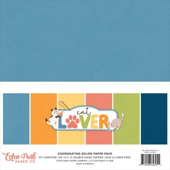 Echo Park - Cardstock "Cat Lover" Paper Pack 12x12 Inch 