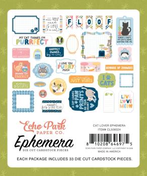 Preview: Echo Park - Stanzteile "Cat Lover" Ephemera