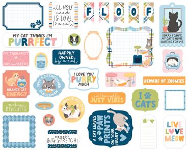 Preview: Echo Park - Stanzteile "Cat Lover" Ephemera