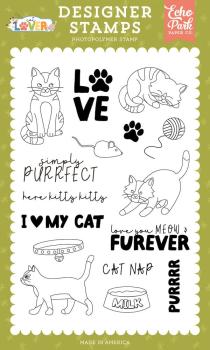Echo Park - Stempelset "Simply Purrfect" Clear Stamps