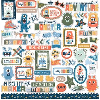 Echo Park - Aufkleber "My Favorite Monster" Stickers