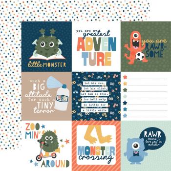 Echo Park - Designpapier "My Favorite Monster" Collection Kit 12x12 Inch - 12 Bogen