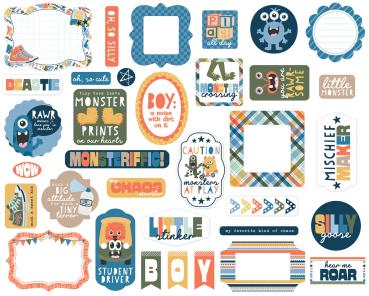 Preview: Echo Park - Stanzteile "My Favorite Monster" Ephemera