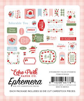 Preview: Echo Park - Stanzteile "Strawberry Fields" Ephemera