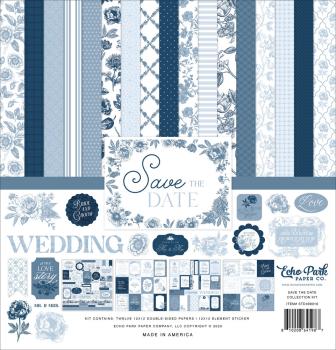 Echo Park - Designpapier "Save The Date" Collection Kit 12x12 Inch - 12 Bogen