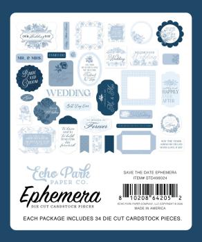 Preview: Echo Park - Stanzteile "Save The Date" Ephemera