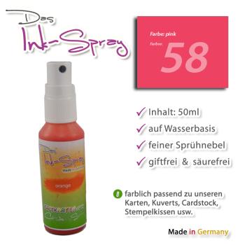 Das Ink-Spray auf Wasserbasis 50 ml in pink