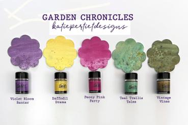 Lindys Stamp Gang - Pigmentpulver "Katie Pertiet's Garden Chronicles" Flat Magical Shaker Set - 5x10g