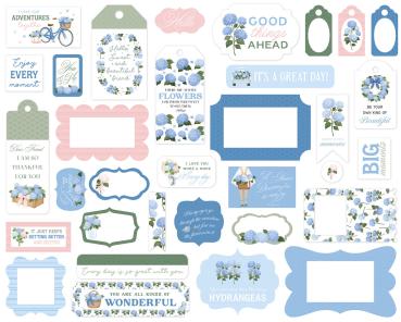 Preview: Carta Bella - Stanzteile & Anhänger "Flower Shoppe" Ephemera Frames & Tags