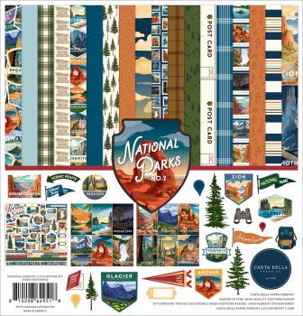 Carta Bella - Designpapier "National Parks No. 2" Collection Kit 12x12 Inch - 12 Bogen  