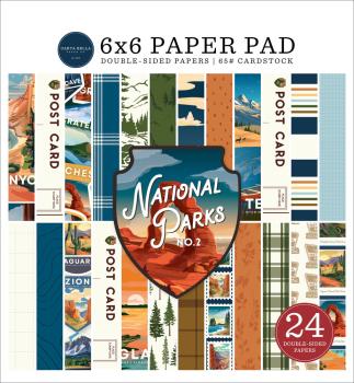 Carta Bella - Designpapier "National Parks No. 2" Paper Pad 6x6 Inch - 24 Bogen