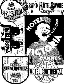Stampers Anonymous - Gummistempel "Hotel" Cling Stamp Design by Tim Holtz