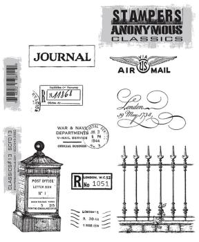Stampers Anonymous - Gummistempel "Classics #13" Cling Stamp Design by Tim Holtz
