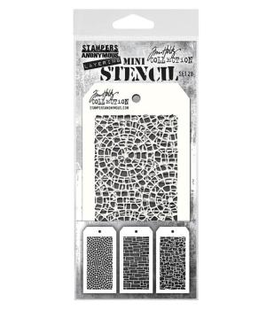 Stampers Anonymous - Schablone "Set #28" Layering Mini Stencil Design by Tim Holtz