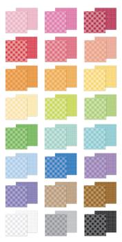 Preview: Doodlebug Design - Designpapier "Gingham-Linen Rainbow" Paper Pack 6x8 Inch - 24 Bogen