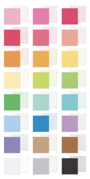 Preview: Doodlebug Design - Designpapier "Swiss-Dot Rainbow" Paper Pack 6x8 Inch - 24 Bogen