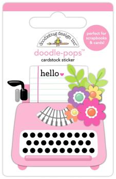 Doodlebug Design - Sticker "Color Me Crafty Just A Note" Doodle-Pops 