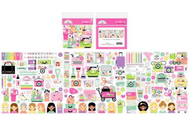 Doodlebug Design - Stanzteile "Color Me Crafty " Odds & Ends