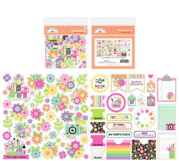 Doodlebug Design - Stanzteile "Color Me Crafty" Bits & Pieces