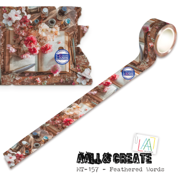 AALL and Create "Feathered Words by Autour De Mwa & Co" Washi Tape 25 mm