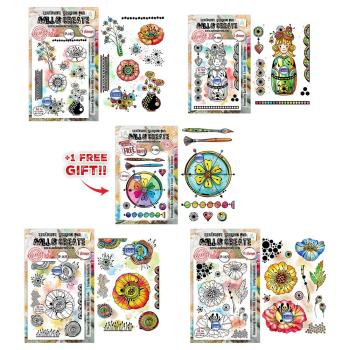 AALL and Create - Stempelset A6 "Lovely Couleurs by Azoline" Clear Stamps