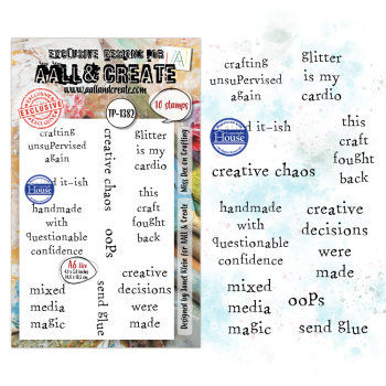 AALL and Create - Stempel A6 "Miss Dee on Crafting by Janet Klein" Clear Stamps