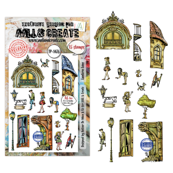 AALL and Create - Stempel A6 "Lantern Lane by Autour De Mwa & Co" Clear Stamps